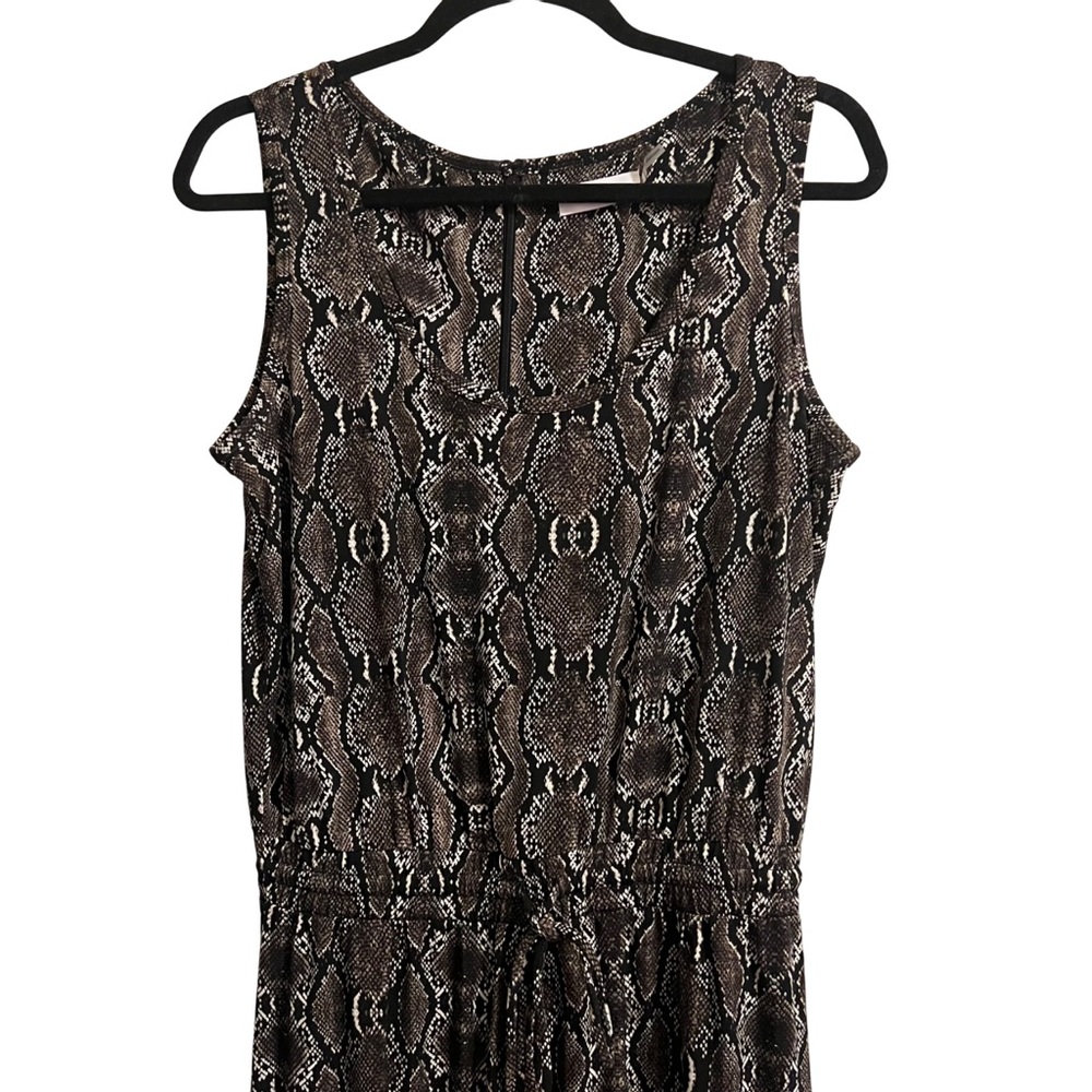Calvin Klein Snake Print Drawstring Jumpsuit Size… - image 3